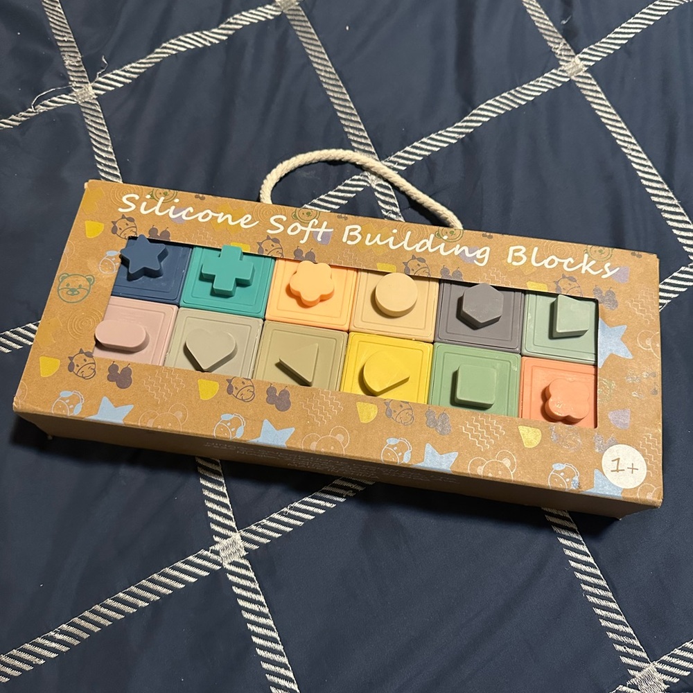 Silicone Soft Building Blocks - Pastel Multicolor Set